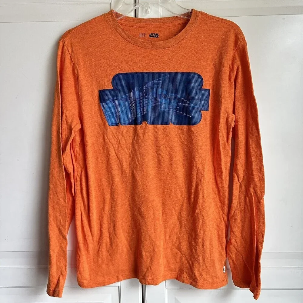 Gap Star Wars Orange Long Sleeve TShirt XXL‎ Boy Girl